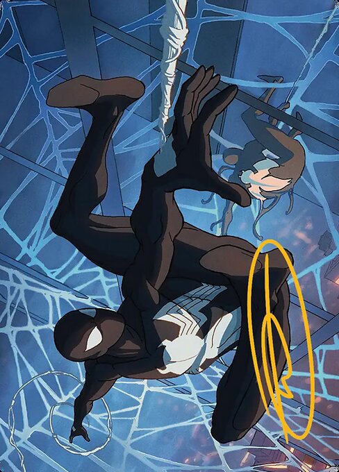 Symbiote Spider-Man // Symbiote Spider-Man magic the gathering card art