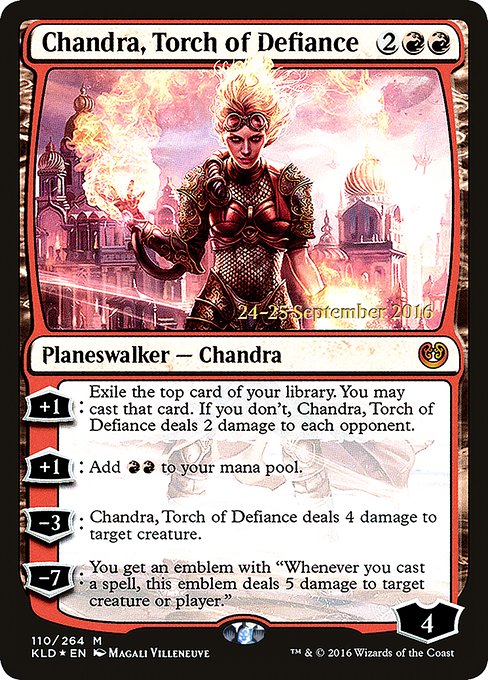 Chandra, Torch of Defiance (Kaladesh Promos #110s)