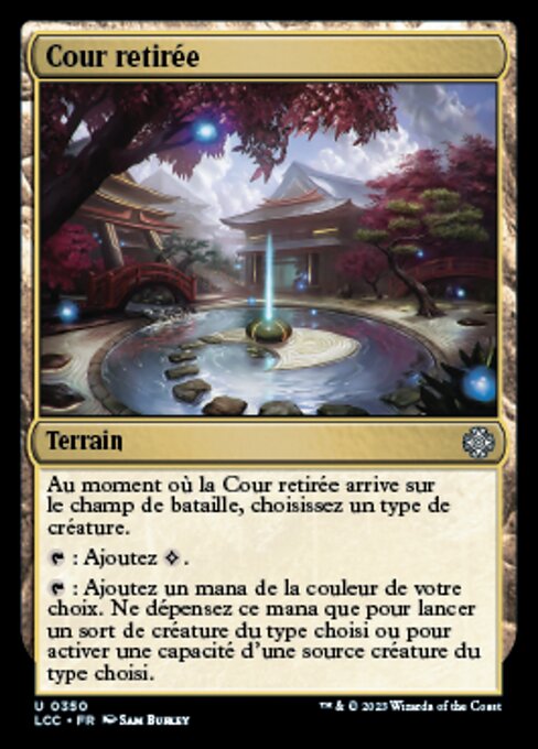Secluded Courtyard (The Lost Caverns of Ixalan Commander #350)