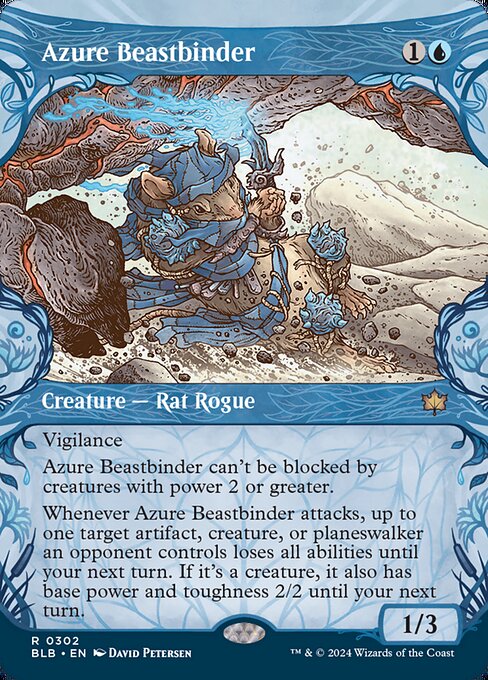 Azure Beastbinder (Bloomburrow #302)