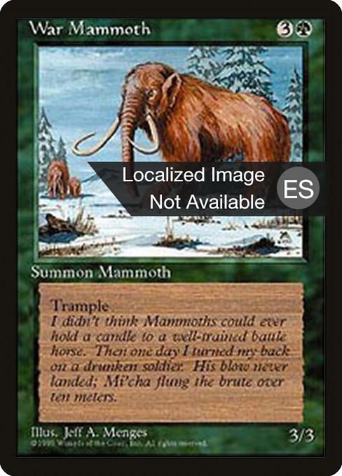 War Mammoth (Fourth Edition Foreign Black Border #286)