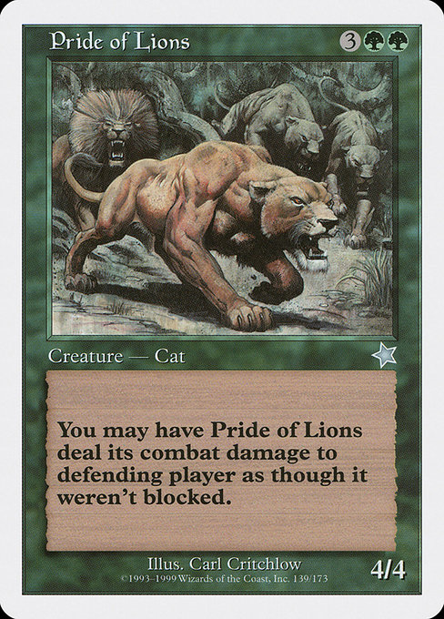 Pride of Lions (Starter 1999 #139)