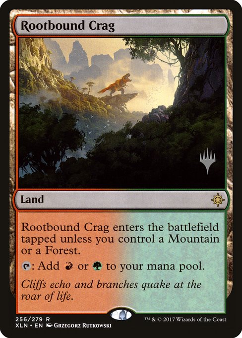 Rootbound Crag (Ixalan Promos #256p)