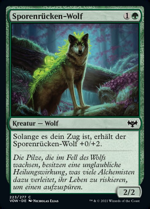 Sporeback Wolf (Innistrad: Crimson Vow #223)