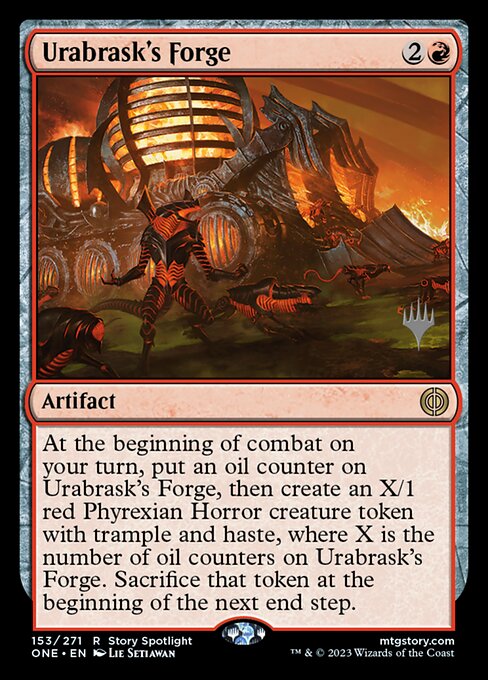 Urabrask's Forge (Phyrexia: All Will Be One Promos #153p)