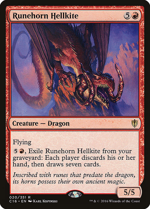 Runehorn Hellkite (Commander 2016 #20)