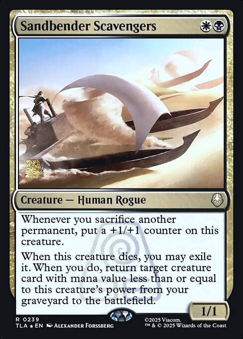 Sandbender Scavengers magic the gathering card art