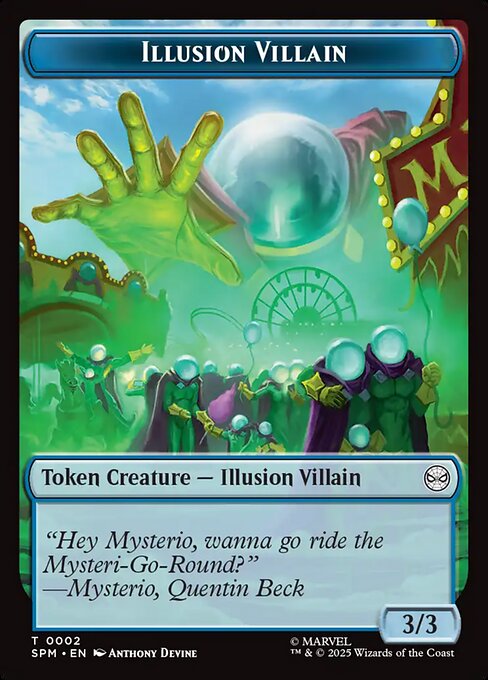 Illusion Villain magic the gathering card art