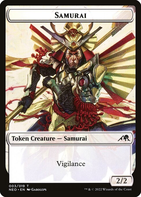 Samurai (Kamigawa: Neon Dynasty Tokens #3)