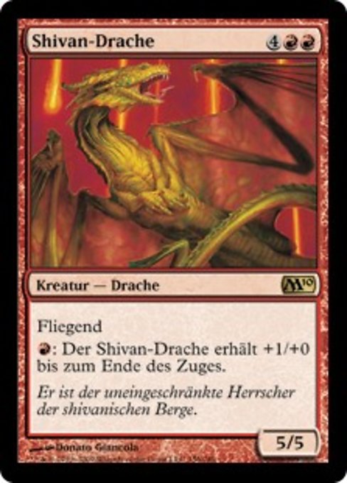 Shivan Dragon (Magic 2010 #156)