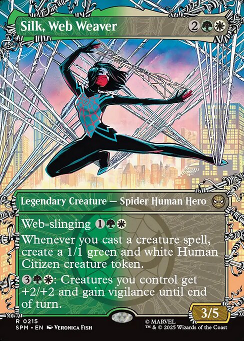 Silk, Web Weaver magic the gathering card art
