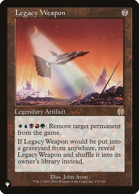 Legacy Weapon (The List #883)