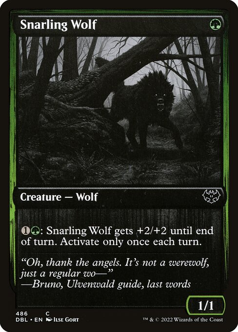 Snarling Wolf (Innistrad: Double Feature #486)