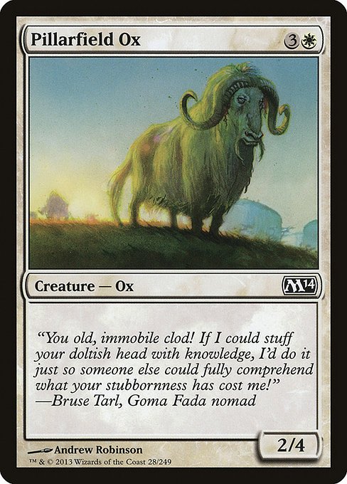 Pillarfield Ox (Magic 2014 #28)