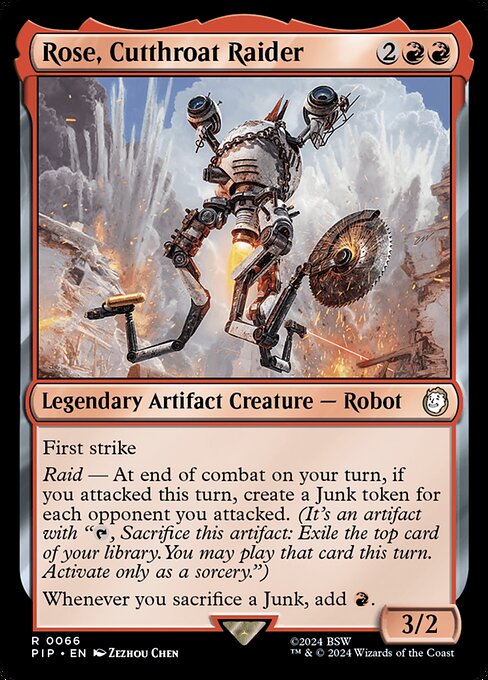 Rose, Cutthroat Raider (pip) 66 Rose, Cutthroat Raider (pip) 66
