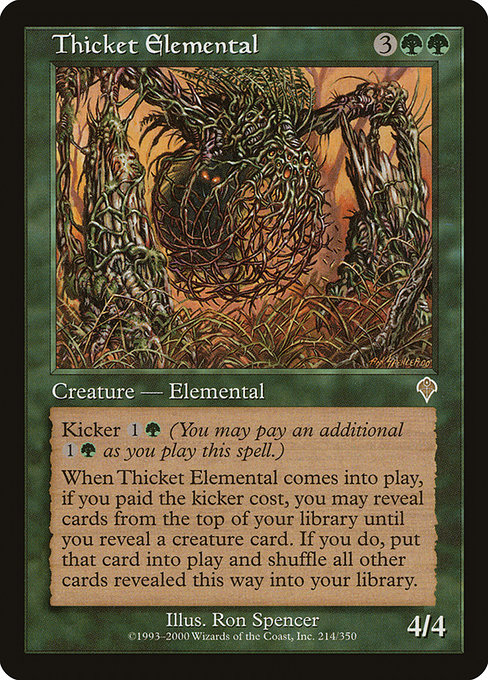 Thicket Elemental card image