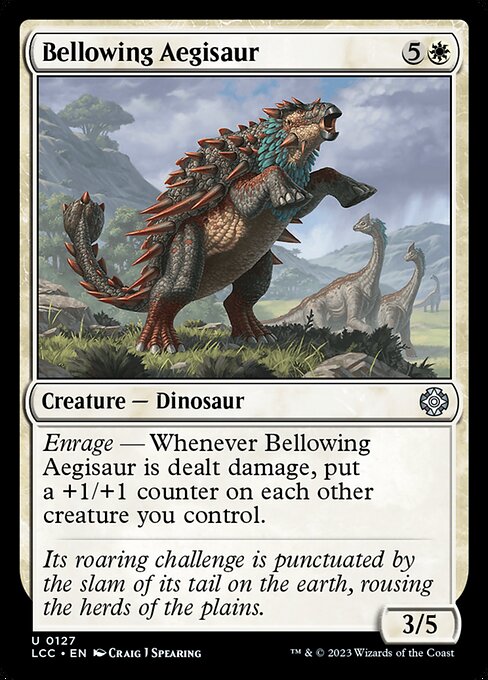 Bellowing Aegisaur (The Lost Caverns of Ixalan Commander #127)