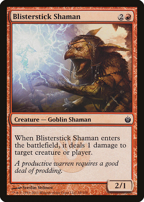 Blisterstick Shaman (Mirrodin Besieged #58)