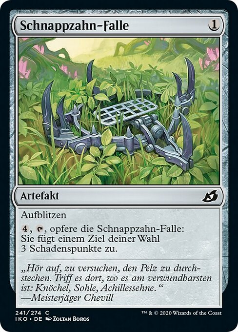 Schnappzahn-Falle