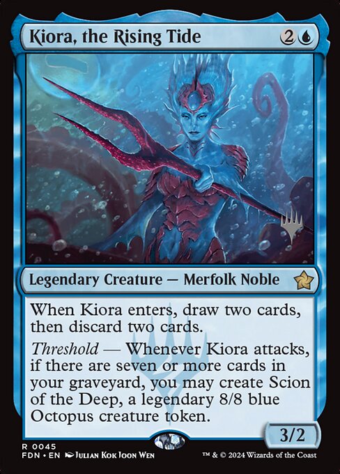 Kiora, the Rising Tide (Foundations Promos #45p)