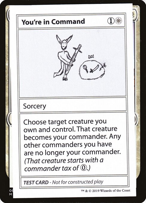 You're in Command (Mystery Booster Playtest Cards 2021 #15)