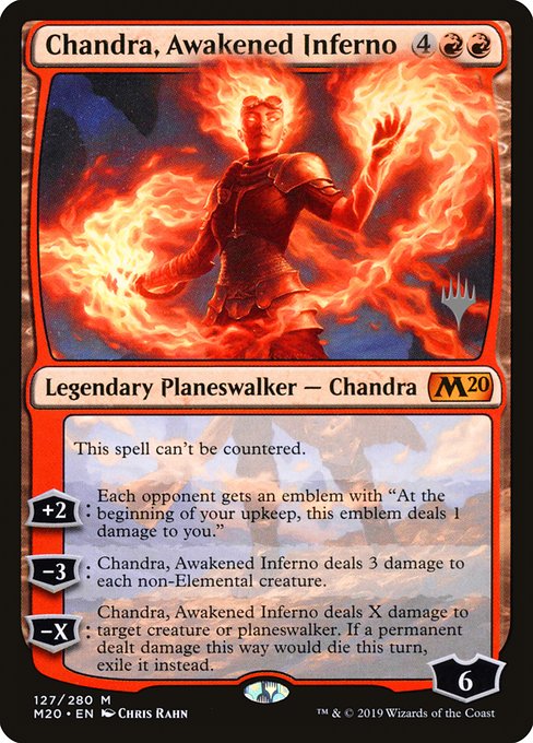 Chandra, Awakened Inferno (Core Set 2020 Promos #127p)