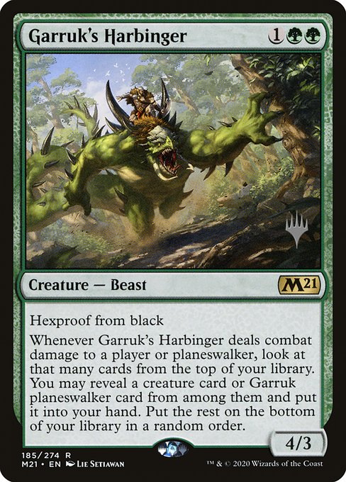 Garruk's Harbinger (Core Set 2021 Promos #185p)