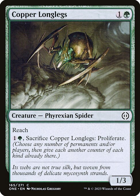 Copper Longlegs (Phyrexia: All Will Be One #165)