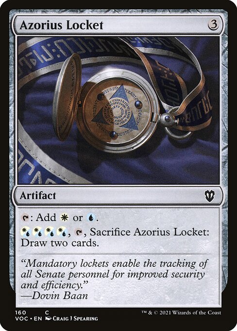 Azorius Locket (Crimson Vow Commander #160)