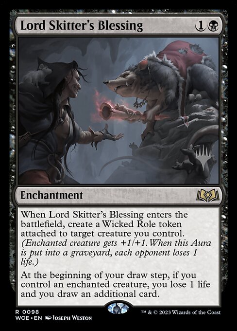 Lord Skitter's Blessing (Wilds of Eldraine Promos #98p)