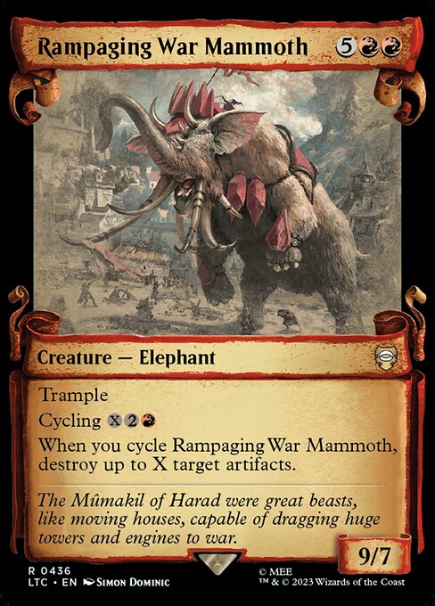 Rampaging War Mammoth (ltc) 436