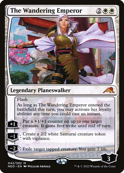 The Wandering Emperor (Kamigawa: Neon Dynasty Promos #42p)