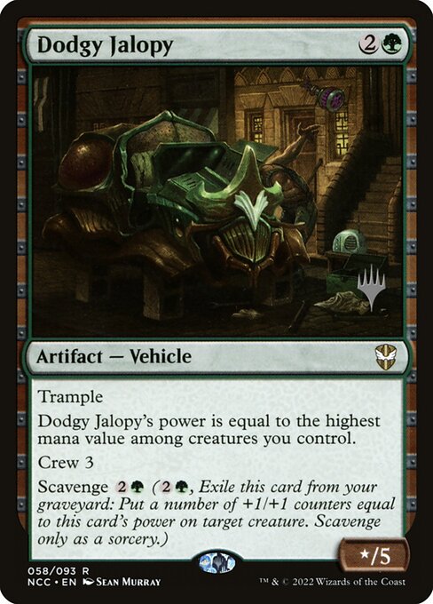Dodgy Jalopy (New Capenna Commander Promos #58p)