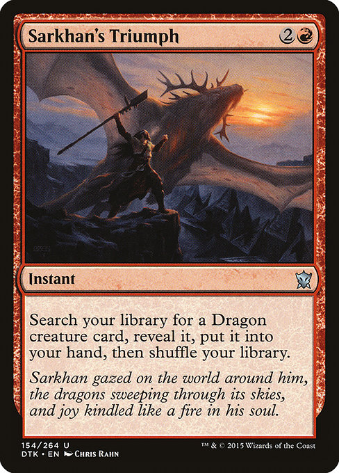 Sarkhan's Triumph (Dragons of Tarkir #154)