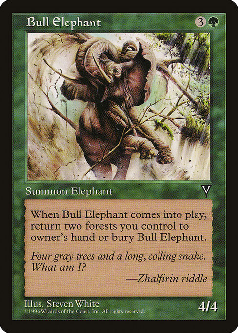 Bull Elephant card image