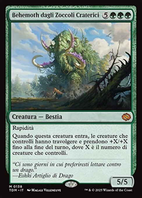 Behemoth dagli Zoccoli Craterici