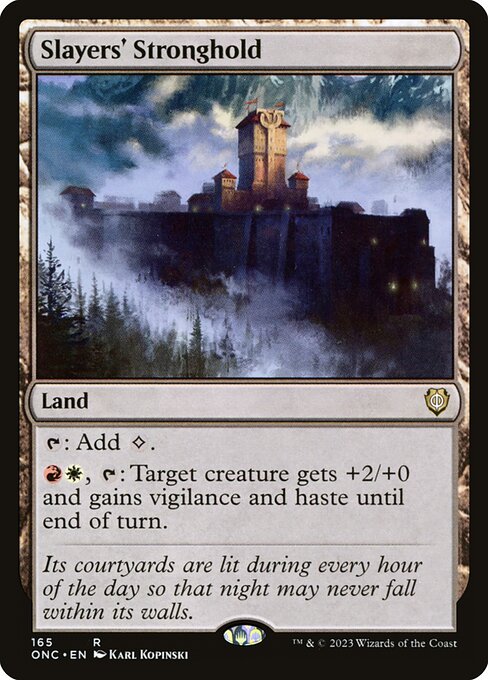 Slayers' Stronghold (Phyrexia: All Will Be One Commander #165)