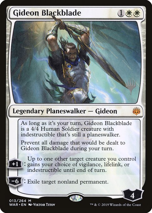 Gideon Blackblade (War of the Spark Promos #13p)
