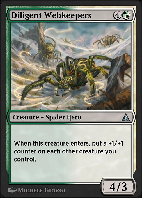 Web-Warriors magic the gathering card art