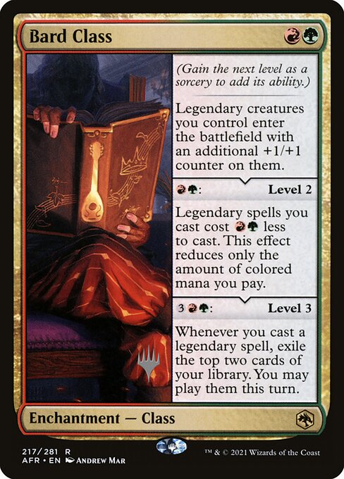 Bard Class (Adventures in the Forgotten Realms Promos #217p)