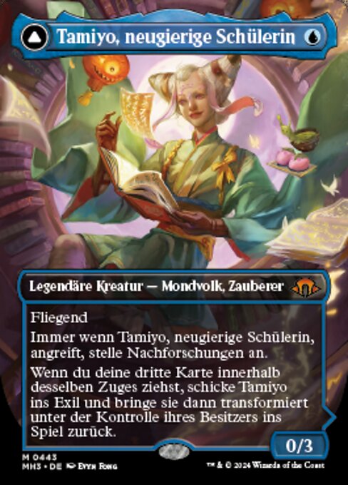 Tamiyo, Inquisitive Student // Tamiyo, Seasoned Scholar (Modern Horizons 3 #443)