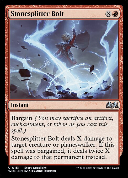 Stonesplitter Bolt (Wilds of Eldraine #151)