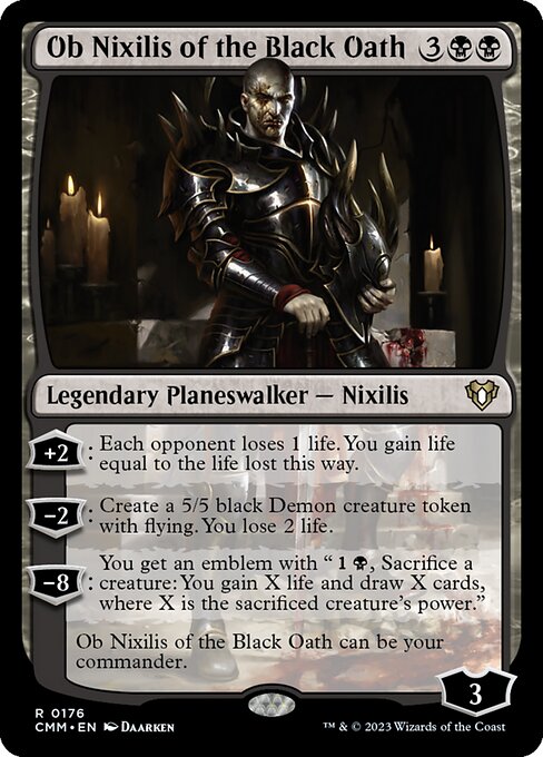 Ob Nixilis of the Black Oath (Commander Masters #176)