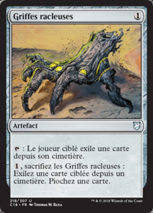 Griffes racleuses