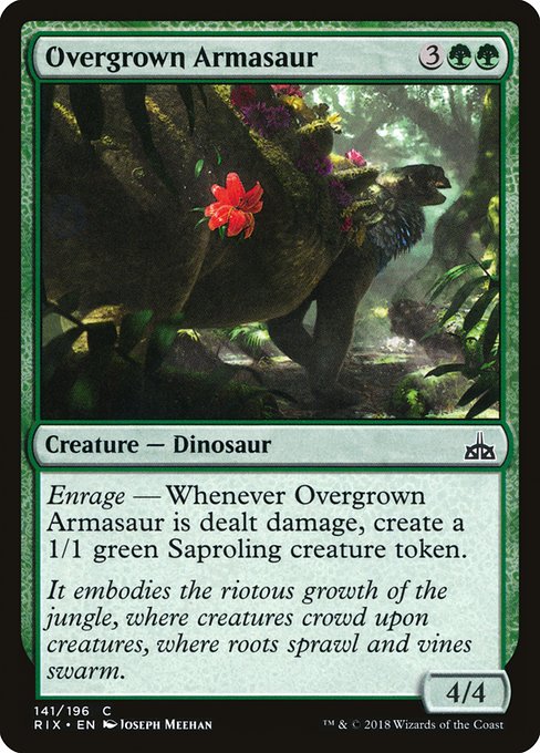 Overgrown Armasaur (Rivals of Ixalan #141)