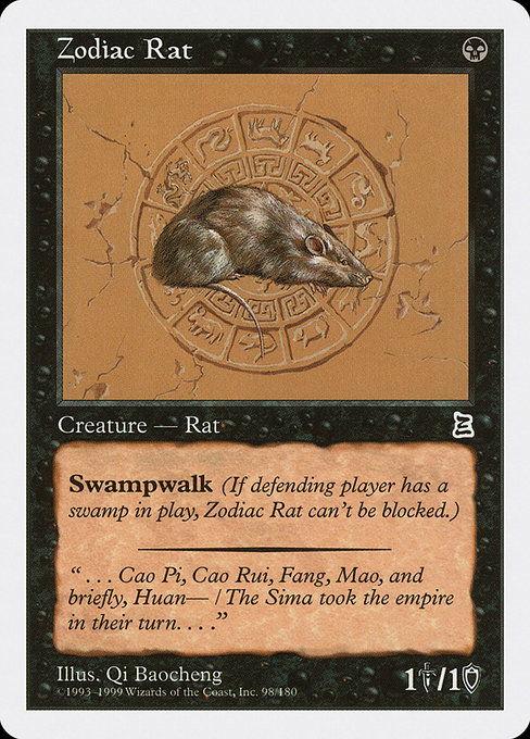 Zodiac Rat card image