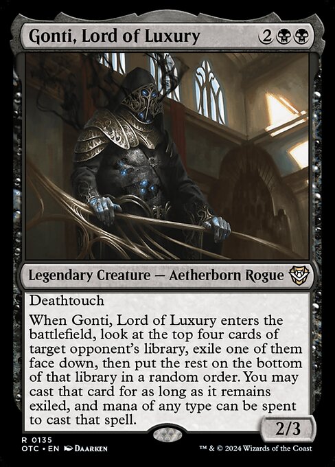 Gonti, Lord of Luxury (Outlaws of Thunder Junction Commander #135)