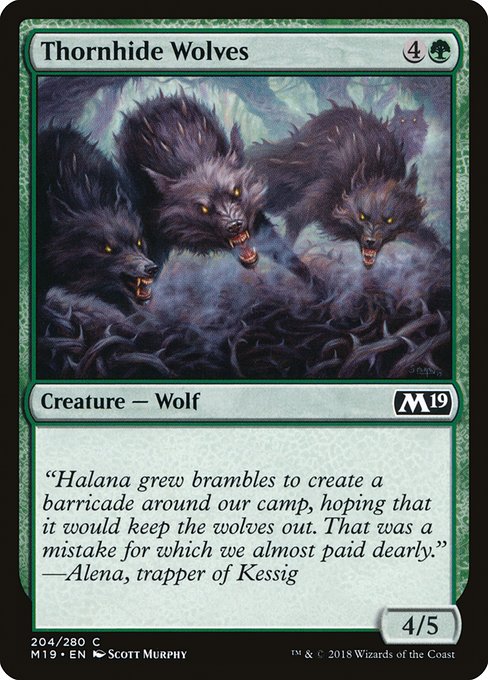 Thornhide Wolves (Core Set 2019 #204)