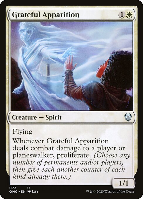 Grateful Apparition (Phyrexia: All Will Be One Commander #73)