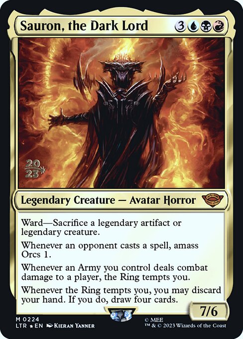 Sauron, the Dark Lord card image